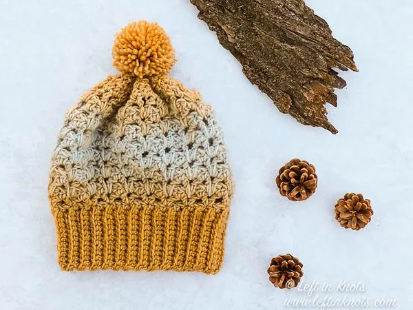 crochet Candied Ginger Beanie free pattern