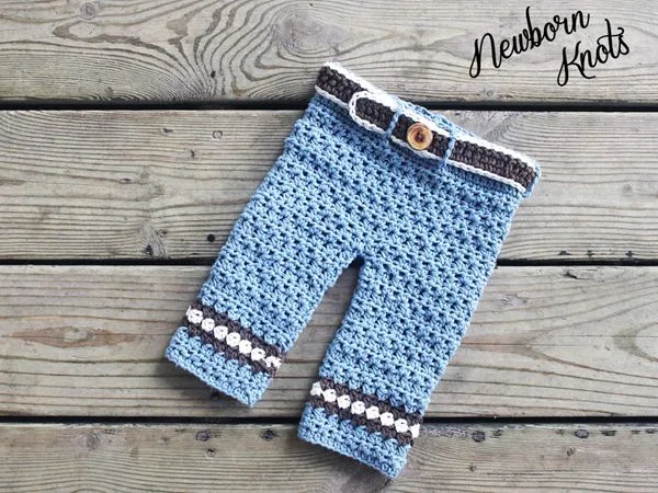 Boys or Girls Diamond Stripe Baby Pants