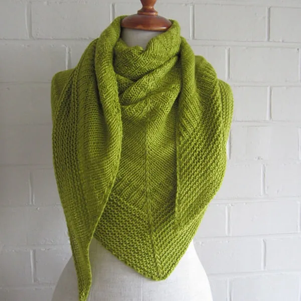 top down triangle shawl