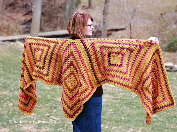 crochet Sedona Ruana free pattern