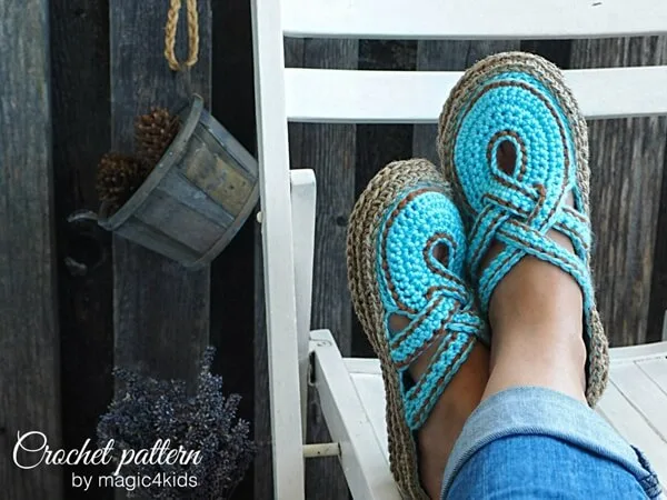Women Slippers with Rope Soles