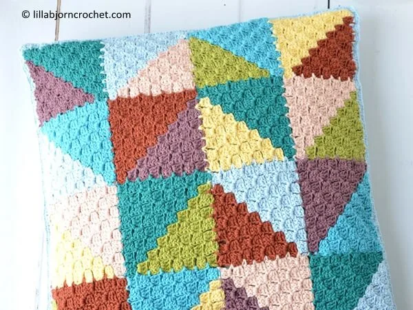 Pastel Triangles Pillow