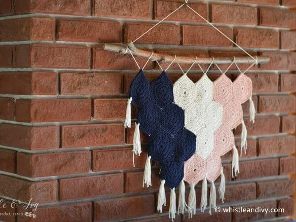 Boho Hexagon Wall Hanging