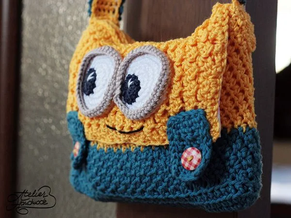 Yellow and Blue Purse