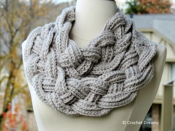 Double Layered Braided Cowl