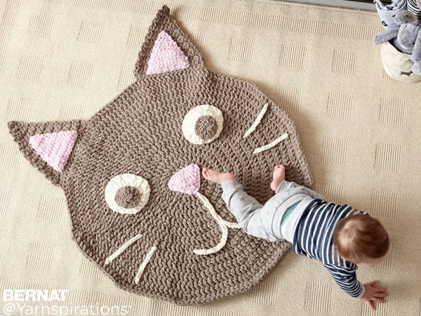 Bernat Purrrfect Crochet Play Rug
