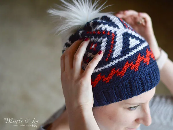 Crochet Olympics Team Hat