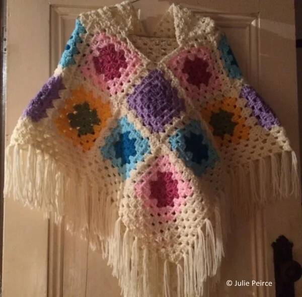 Granny Hooded Poncho