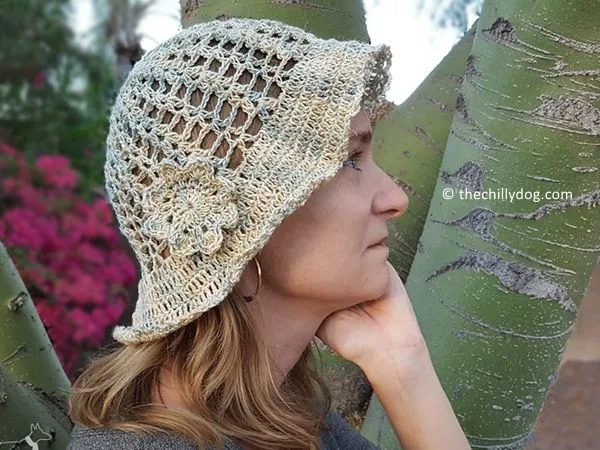 crochet Hazy Daze Summer Hat free pattern