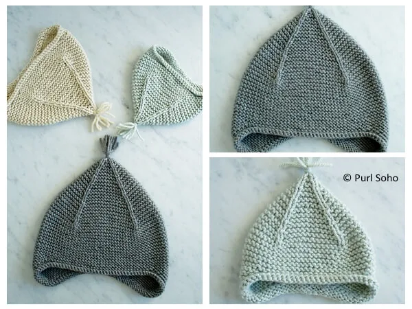 Garter Ear Flap Hat