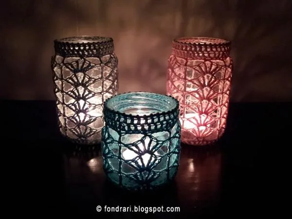 Crochet Jar Cover Pattern