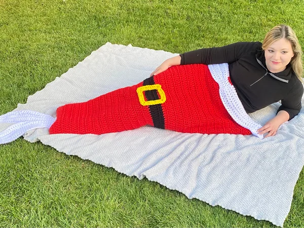 crochet Santa Mermaid Blanket free patterns