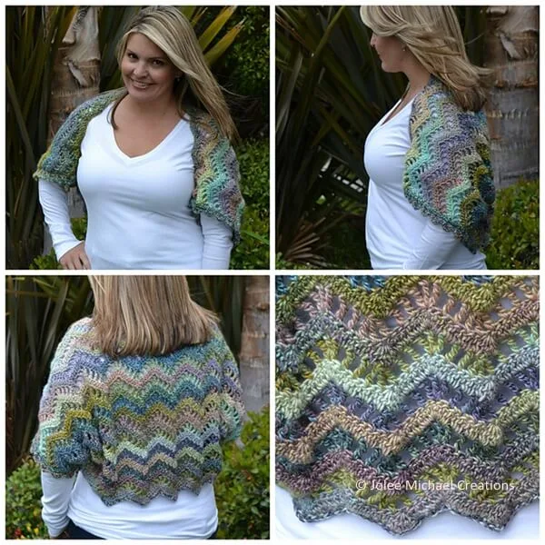 Chevron Lace Shrug