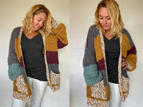 crochet The Paisley Cardigan easy pattern
