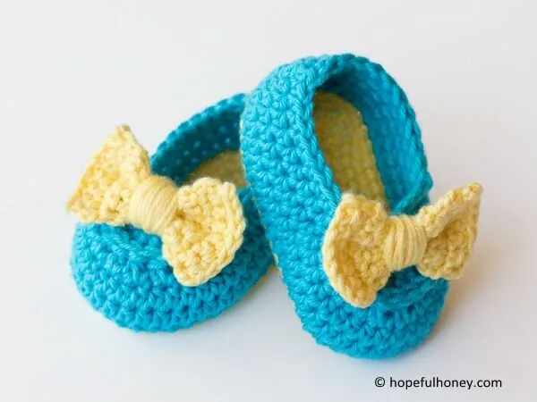 Lemon Drop Baby Booties