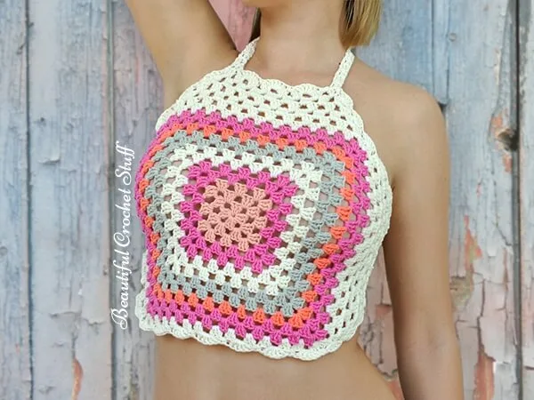 Granny Square Halter Top