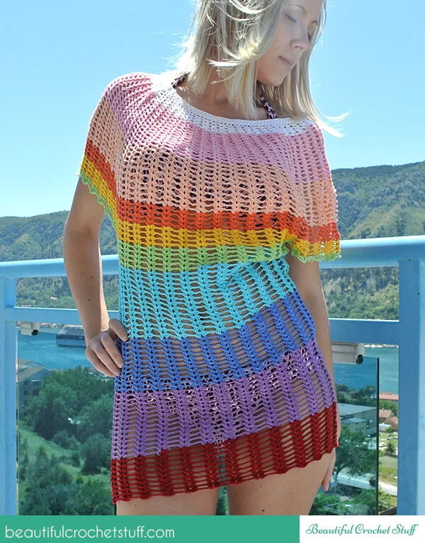 Angel Sleeve Crochet Tunic