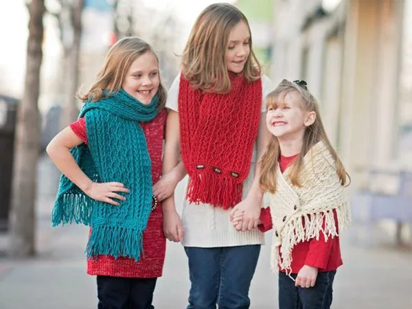 crochet Cabled Zig Zag Scarf easy pattern