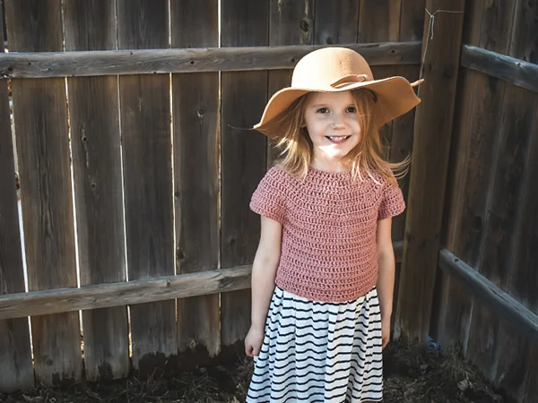 crochet Over The Top Crop free pattern