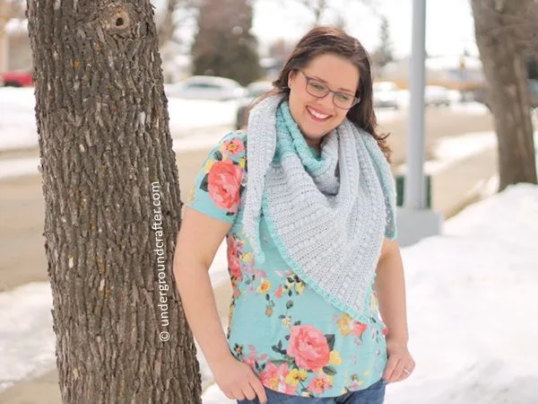 crochet Vintage Lines Shawl free pattern