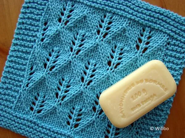 Leaf Lace Washcloth