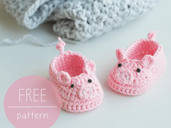 Piggy Baby Booties