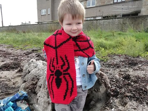 Spider and Web Scarf