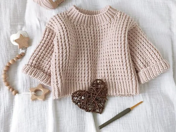 crochet Chunky Oversized Jumper easy pattern