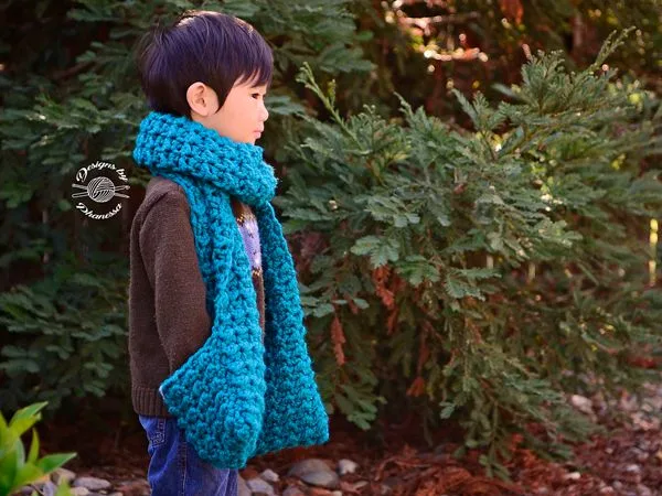 Chunky Scarf with Pockets