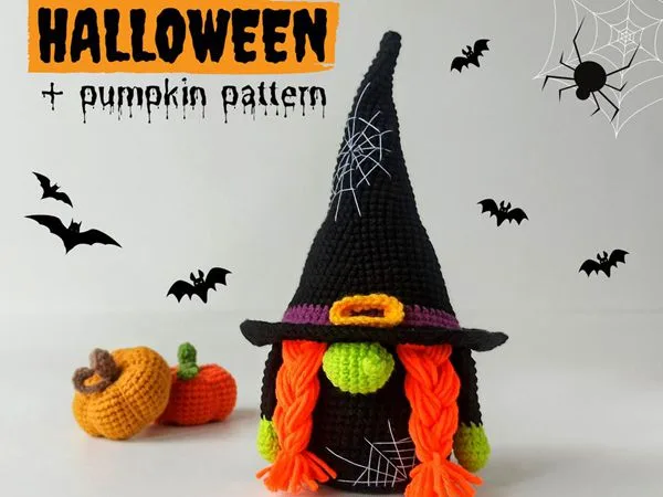 Halloween Crochet Gnome easy patern