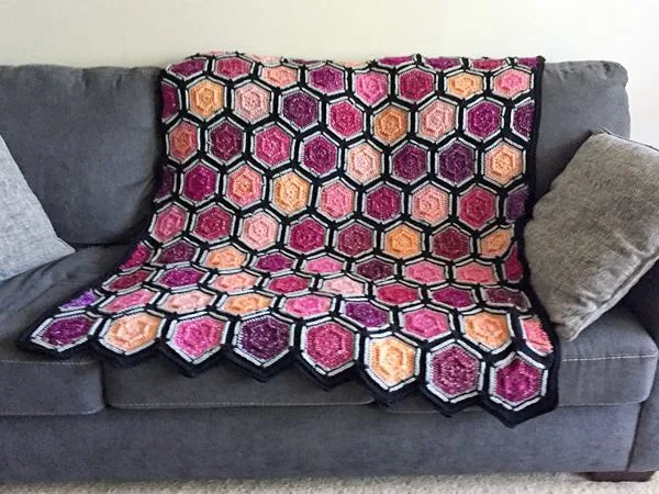 crochet Dusk to Dawn Afghan free pattern