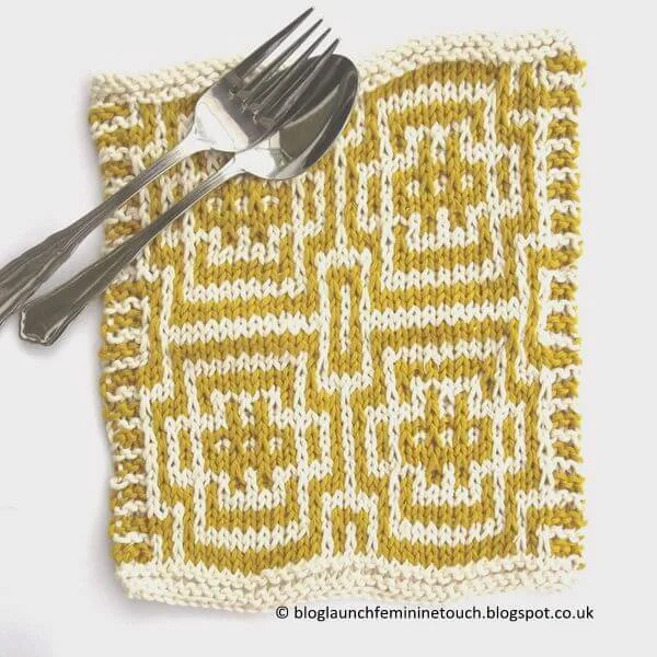 Mosaic Knitting Dishcloth