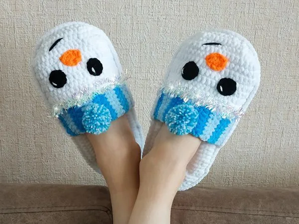 Snowman Slippers