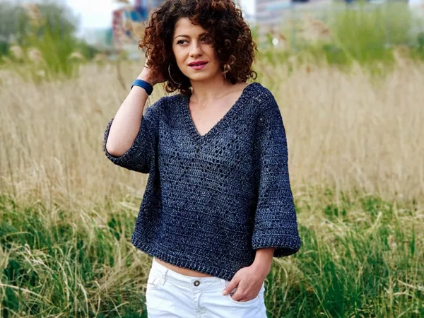 crochet Waw Precious Sweater free pattern
