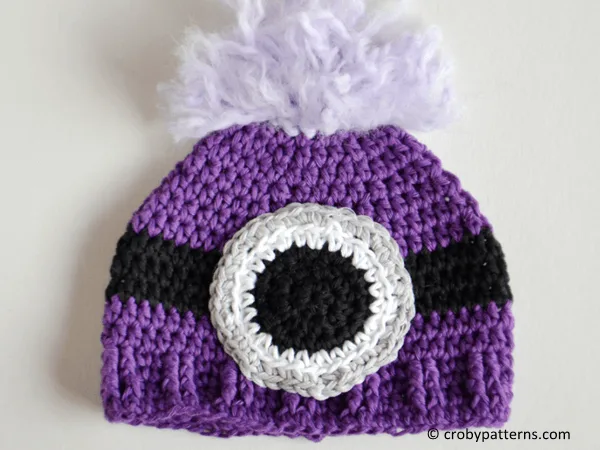 Evil Minion Inspired Crochet Baby Hat