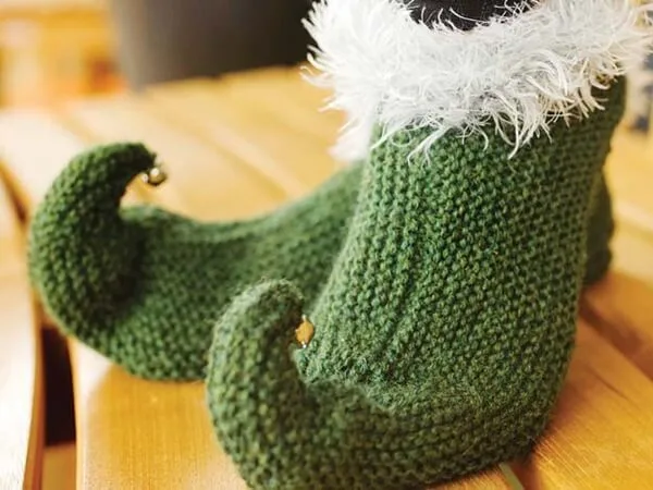 Knitted Elf Slippers