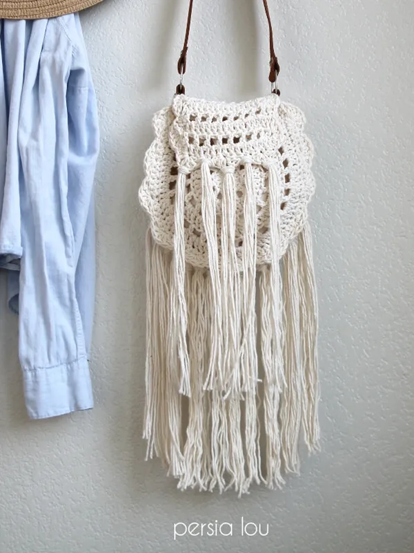 Boho Tassel Crochet Bag