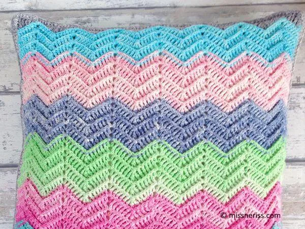 Textured Chevron Cushion