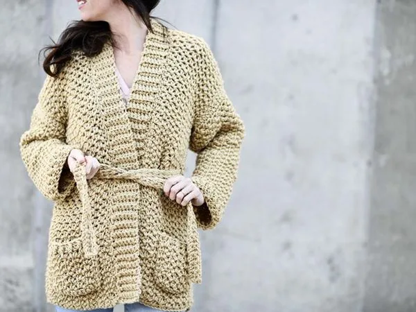 Crochet Sweater-Coat easy Pattern