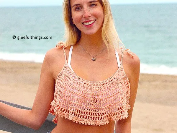 crochet Catalina Crop Tank free pattern