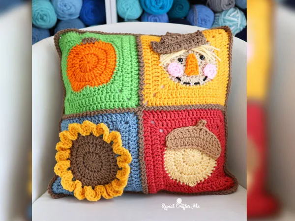 Fall Squares Pillow