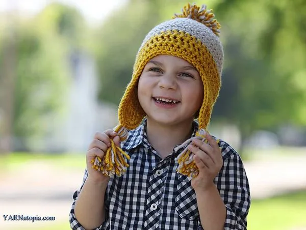 crochet Winter Winds Ski Cap free pattern