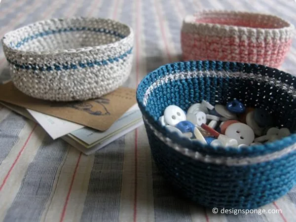 Mini Crochet Baskets