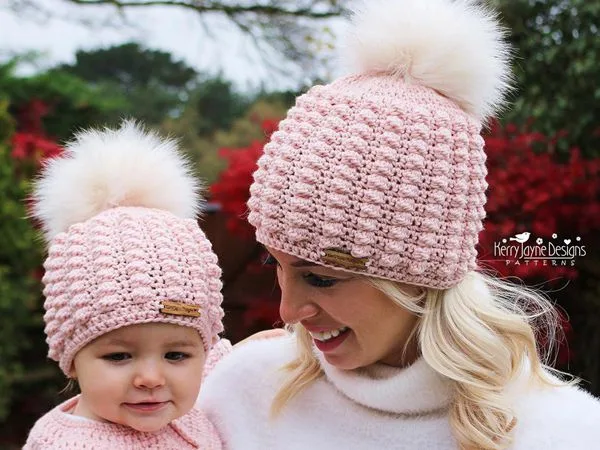 crochet Pure Puffs Beanie easy pattern