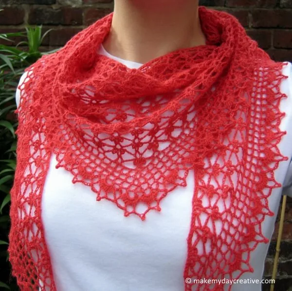 Summer Sprigs Lace Scarf