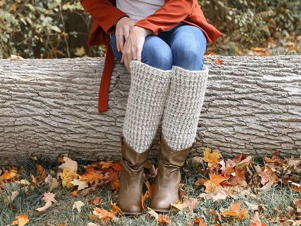 crochet Ribbed Leg Warmers free pattern