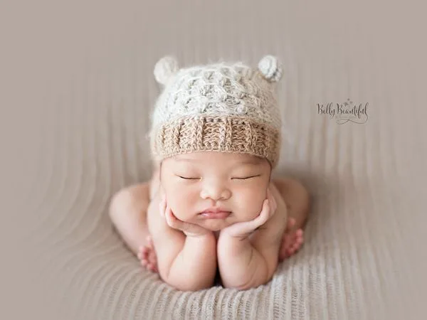 Smock Stitch Kitty Hat