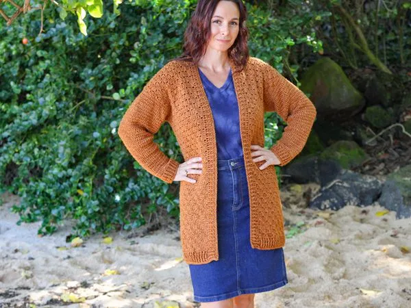 crochet LIBRARIAN CARDIGAN free pattern