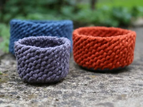 crochet Lobster Tail Baskets free pattern