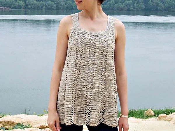 Elegant Lace Tank Top